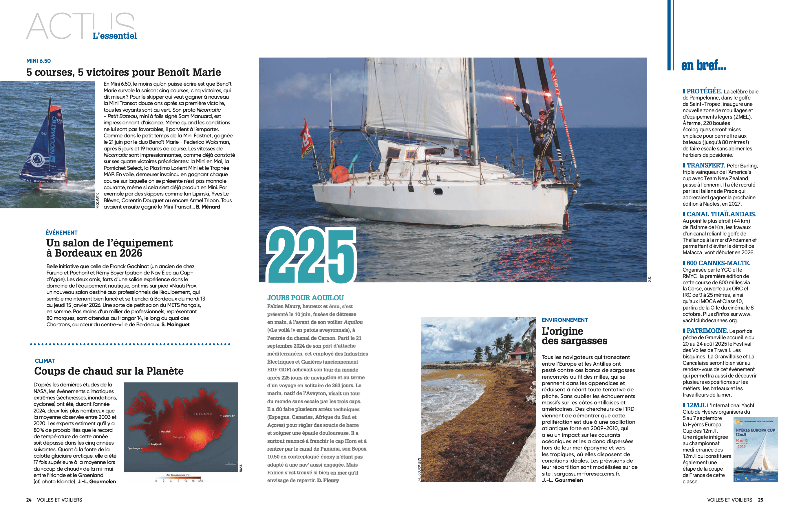 Article du journal Voile et Voilier 06/2025